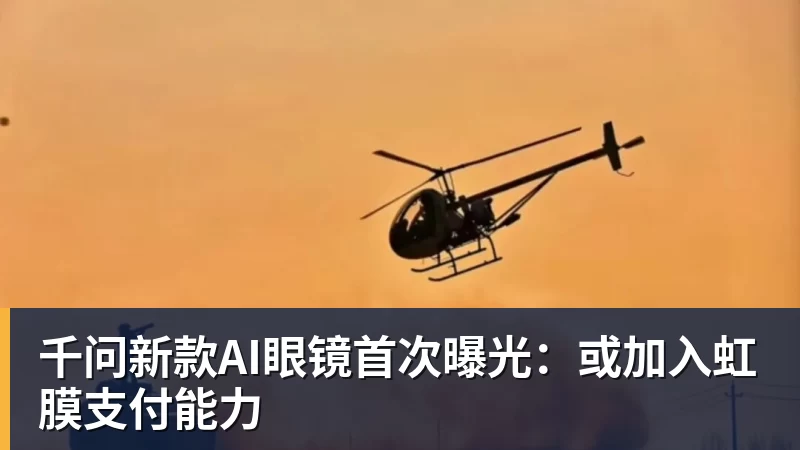 千问新款AI眼镜首次曝光：或加入虹膜支付能力